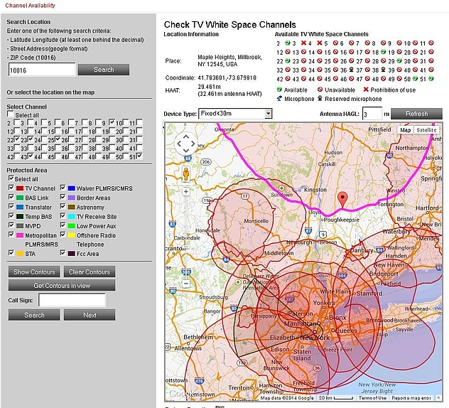 WhiteSpace Spectrum Management Solution for the FCC in the U.S.