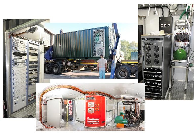 Sistemas de transmisores de emisión en contenedores
