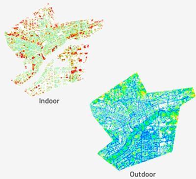 Indoor- und Outdoor-Netzanalyse